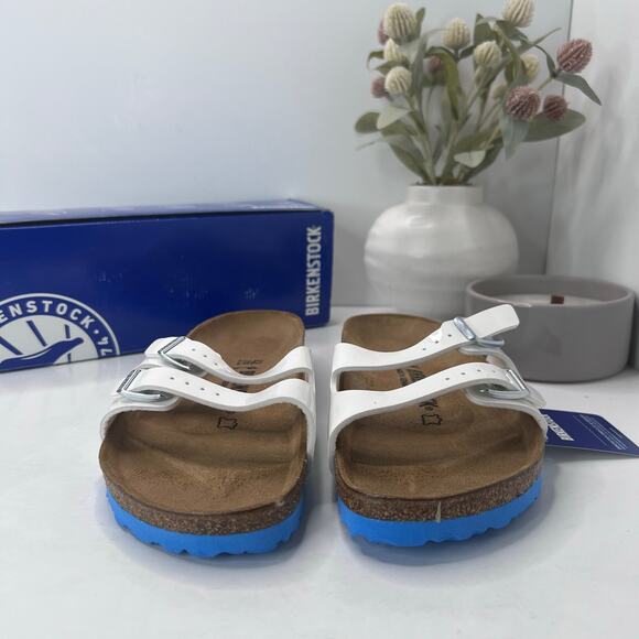 Birkenstock Ibiza Patent Leather White Narrow 1000570 Women 11/Men 9/EU 42 NWB - Picture 4 of 10